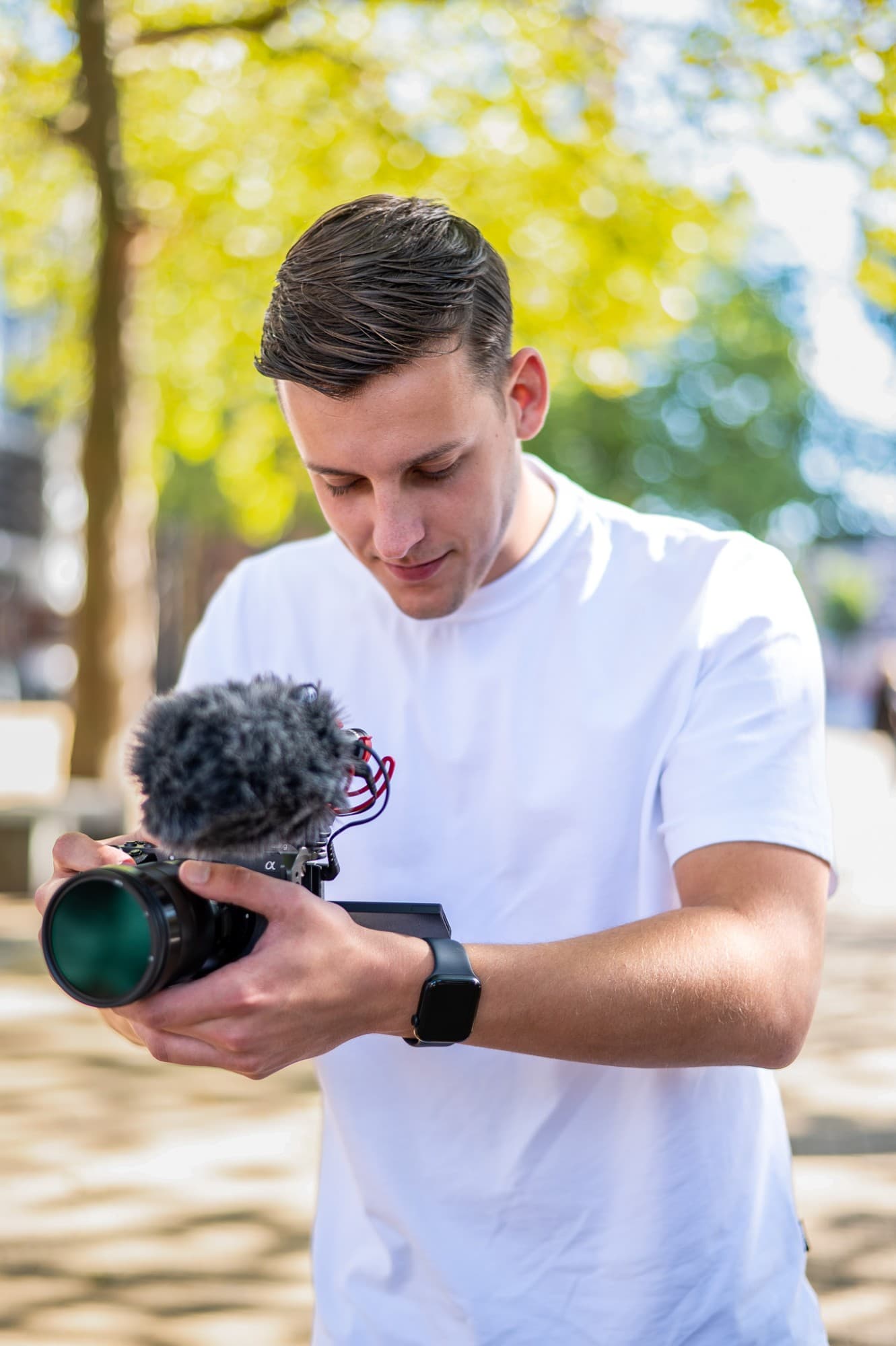 Jurre van Jellens met zijn camera